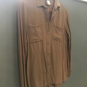 Divide Army Green Button Down - 4